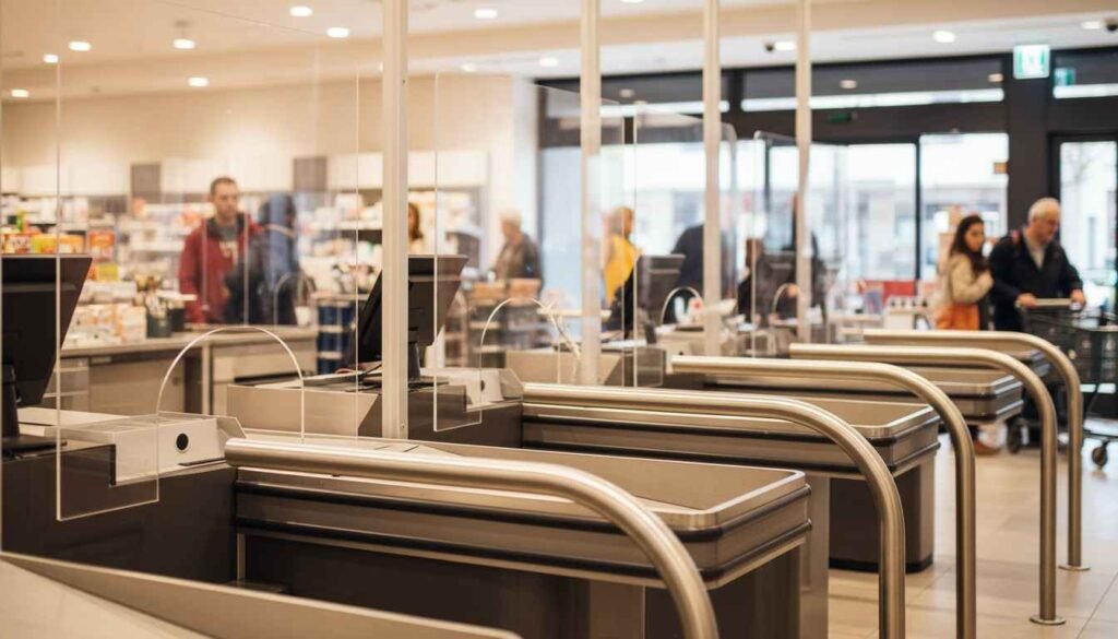 retail checkout barriers